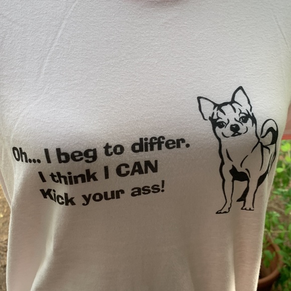 🌈Bundle any 3 items under $10 & I will offer for $10 Cafe Press tee chihuahua - Picture 3 of 5